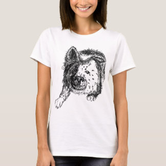 T-shirt Transp de staredown de border collie