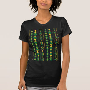 T-shirt Transparence verte et or
