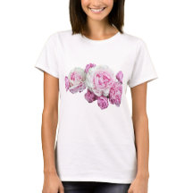 T-shirt transparent floral de conception