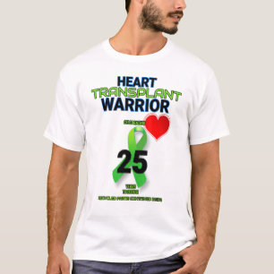 T-shirt Transplantation cardiaque 25 Anniversaire Vingt-ci