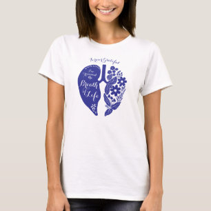 T-shirt Transplantation pulmonaire Fleur sauvage Respirati
