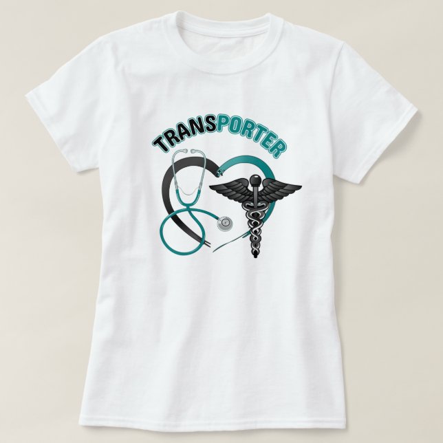 T-shirt Transportateur-infirmière-médecin-cadeaux-médical  (Design devant)