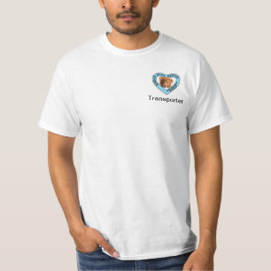 T-shirt Transporteur bleu mignon de délivrance
