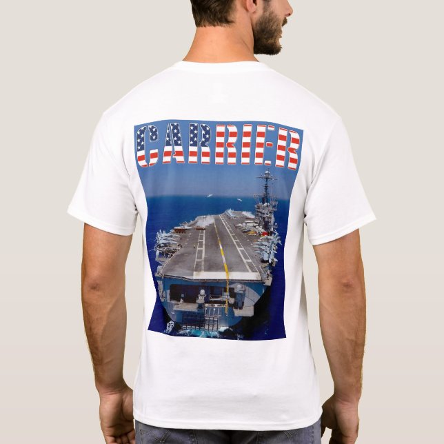 T-shirt TRANSPORTEUR D'AÉRONEF AMÉRICAIN - Bow/Stern (Dos)