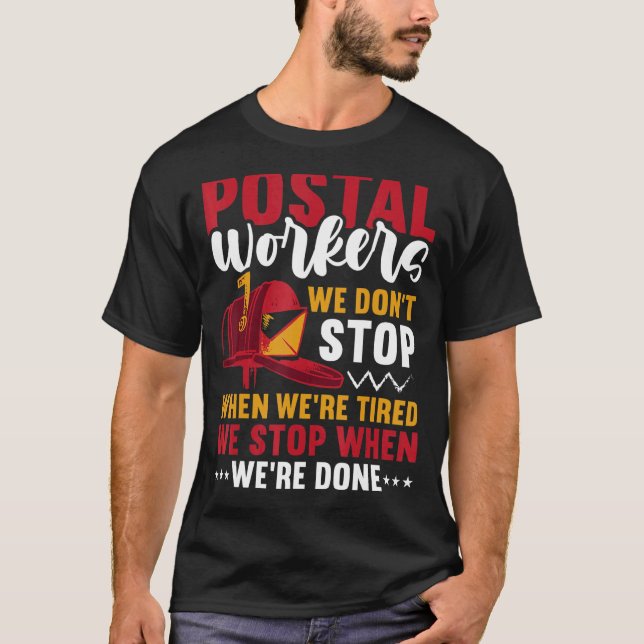 T-shirt Transporteur de courrier Postal Worker Mailman Mai (Devant)