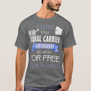 T-shirt Transporteur de courrier rural amusant pour RCA ou