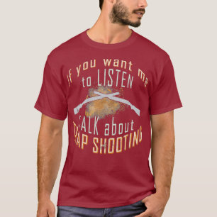 T-shirt Trap Tir Chemise drôle Cible Clay Pigeon