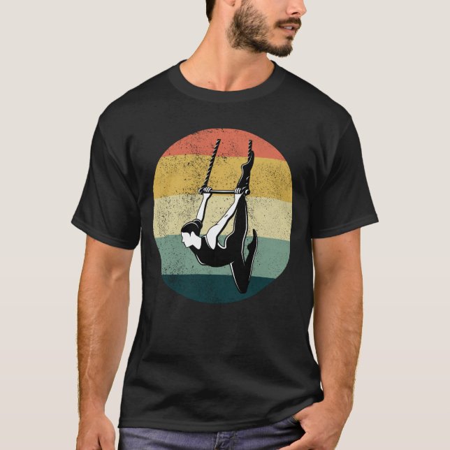 T-shirt Trapeze Statique Artiste Cirque Gymnastique (Devant)