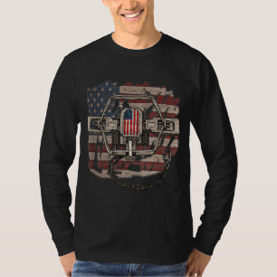 T-shirt Trapper avec Distressed américain pour Trapper