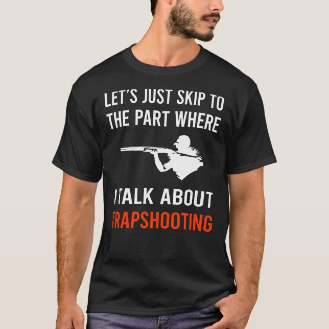 T-shirt Trapper Trap Trap Argile Cible Tir (Devant)