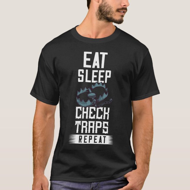 T-shirt Trapper Trapper Gift Snare Trap Traders De Fourrur (Devant)