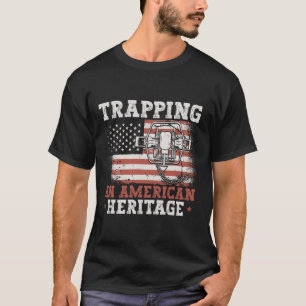 T-shirt Trapper Un Piège De Chasse Héritage Américain