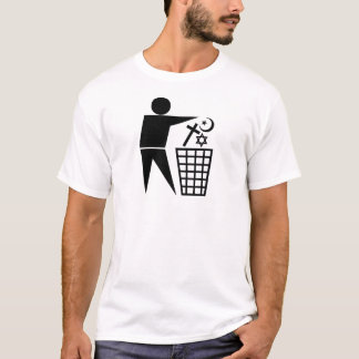 T-shirt Trash_Religion_b-on-w_no-site