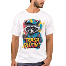 Trash Talkin Raccoon Street Art