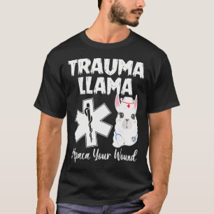 T-shirt Trauma Llama Alpaca Votre Blessure Drôle