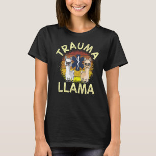 T-shirt Trauma Llama Anniversaire Hommes Femmes Enfants EM