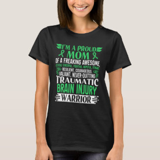 T-shirt Traumatisme Cerveau Sensibilisation Ruban Maman TB