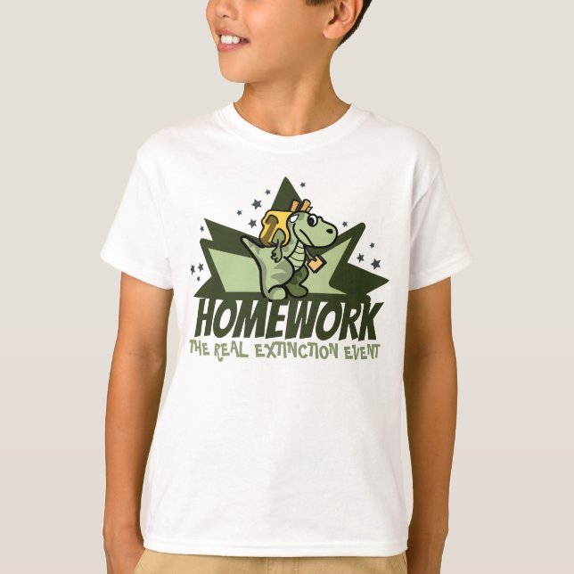 T-shirt Travail à domicile : L'événement d'extinction réel (Devant)