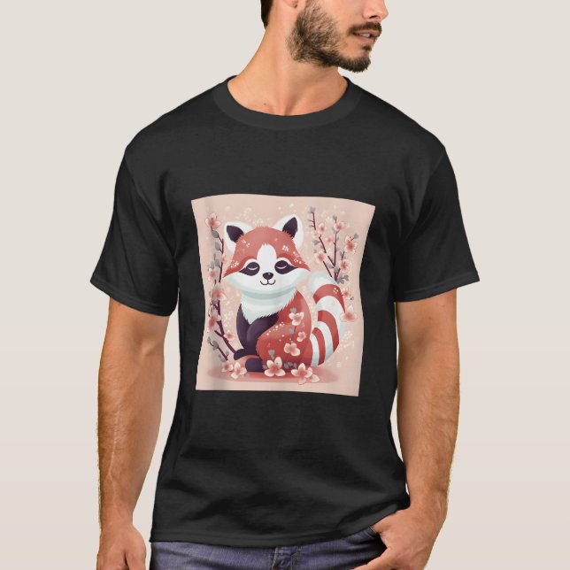 T-shirt Travail De Cerisier En Fleur Et Impressions Magnif (Devant)