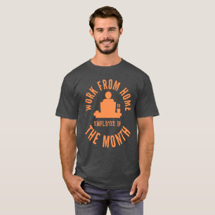T-shirt Travail De L'Employé À Domicile Du Mois