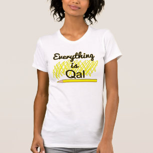 T-shirt Travail de terrain en géologie "Tout est Qal"