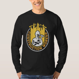 T-shirt Travail d'équipe sur le chantier de construction