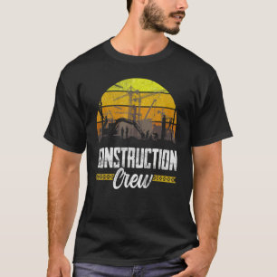 T-shirt Travail d'équipe sur le site du personnel de const