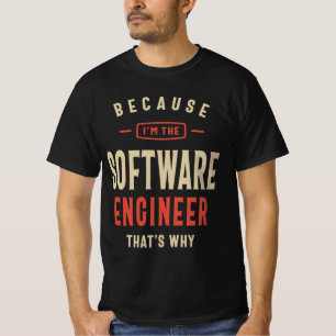 T-shirt Travail d'ingénieur logiciel profession d'annivers