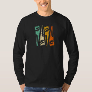 T-shirt Travail du bois de scie de charpentier vintage