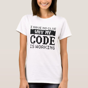 T-shirt Travail du code