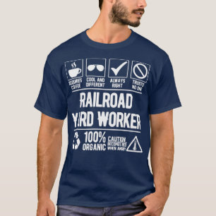 T-shirt Travail du travailleur de triage ferroviaire