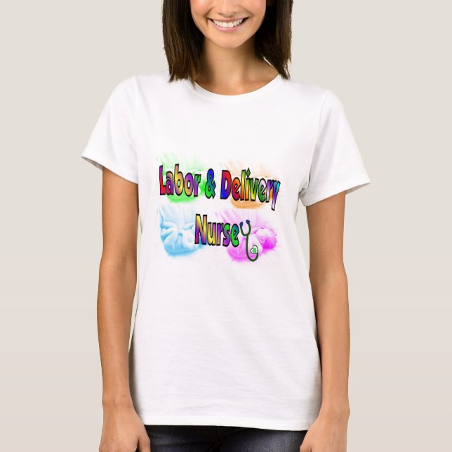T-shirt Travail et infirmière de la livraison (Devant)