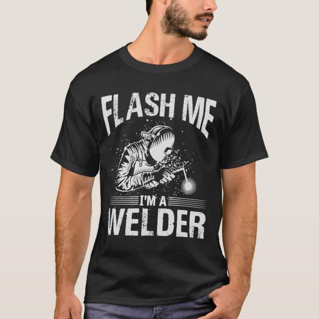 T-shirt travail soudeur concepteurs soudeur sur feu 2 (Devant)