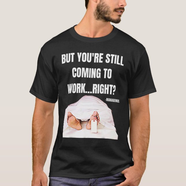 T-shirt Travaillé à Death Office Travailleur Employé HR Fu (Devant)