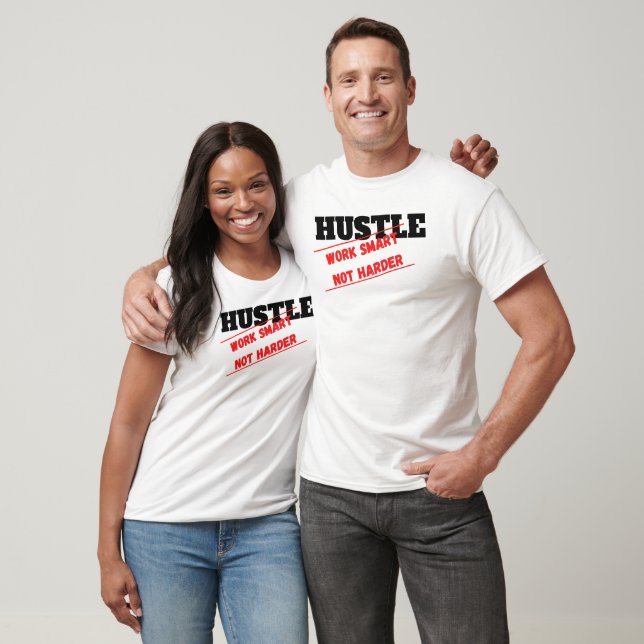 T-shirt Travailler à l'énergie intelligente pas plus diffi (Unisexe)