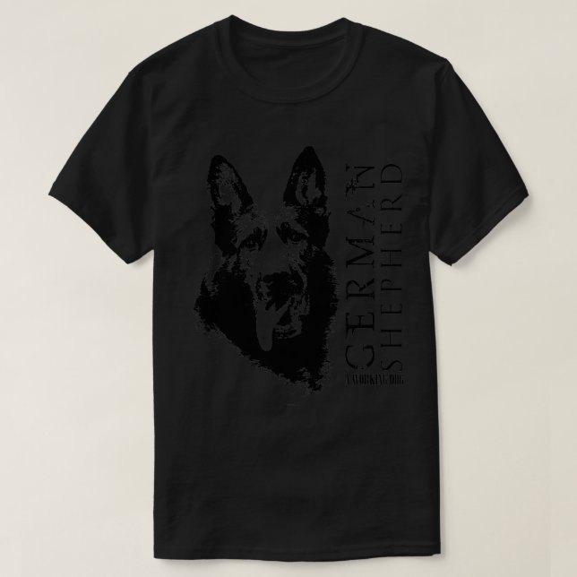T-shirt Travailler allemand berger chien GSD (Design devant)