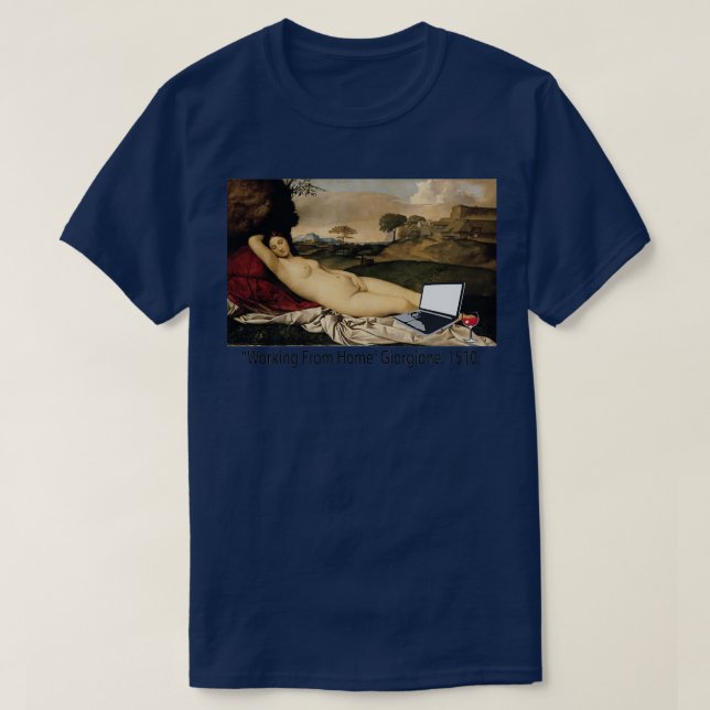 T-shirt Travailler de la maison Giorgione Sleeping Venus (Design devant)