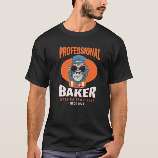 T-shirt Travailler De Maison Boulangerie Cuisinière Boss P (Devant)