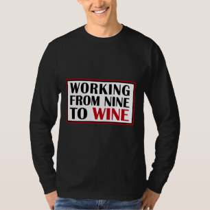 T-shirt Travailler De Neuf À Vin 25