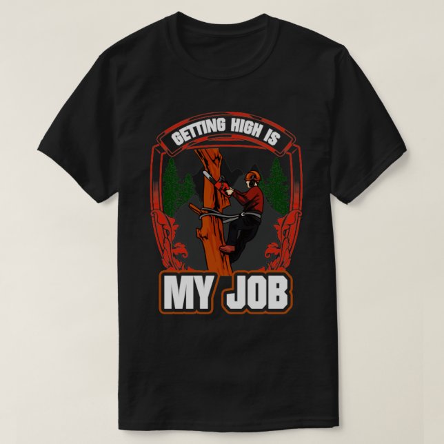 T-shirt Travailler Le Bois Devenir Élevé Est Mon Travail L (Design devant)