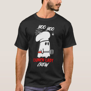 T-shirt Travailleur de cafétéria Halloween Boo Fantôme Che
