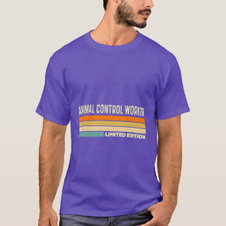 T-shirt Travailleur de contrôle animal Édition limitéeCont