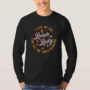 T-shirt Travailleur de la cafétéria scolaire Dame du déjeu
