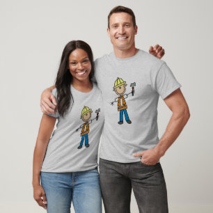 T-shirt Travailleur de la construction avec le marteau