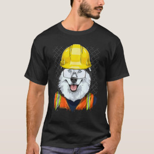 T-shirt Travailleur de la construction Husky sibérien Ouvr