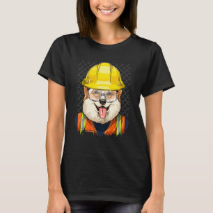 T-shirt Travailleur de la construction Pembroke Welsh Corg