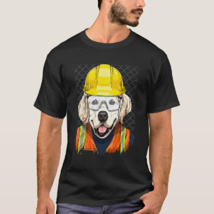 T-shirt Travailleur de la construction Retriever doré Trav
