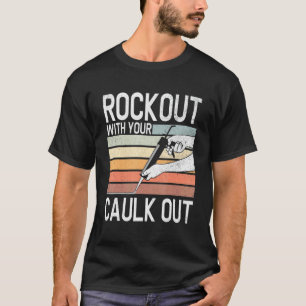 T-shirt Travailleur de la construction Rock Out avec votre