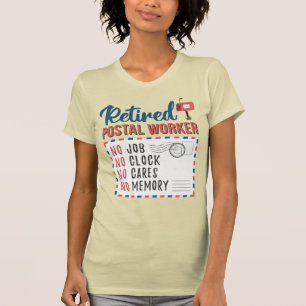 T-shirt Travailleur de poste retraité Mailman Retraite