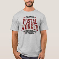 Travailleur de poste retraité Mailman Retraite Fun